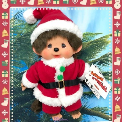 838882 Monchhichi M Size Japan Limited 26cm Christmas X'Mas Santa Boy ~ Made in Japan ~